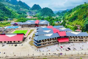 Toàn cảnh Trường PTNT Tiểu học và THCS Mường Khương, Lào Cai. Ảnh: MOET