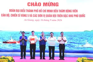 TPHCM trao tặng nhiều công trình đến cán bộ, chiến sĩ ở đặc khu Phú Quốc