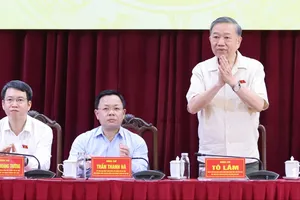 Tổng Bí thư, Chủ tịch nước Tô Lâm dự hội nghị đại biểu Quốc hội tiếp xúc cử tri TP Hà Nội, chiều 27-9. Ảnh: QUANG PHÚC