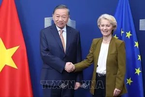 Tổng Bí thư, Chủ tịch nước Tô Lâm gặp Chủ tịch Ủy ban châu Âu Ursula von der Leyen