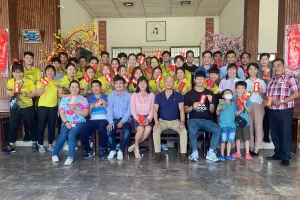 Đội tuyển bắn súng TPHCM họp mặt khai xuân Nhâm Dần. Ảnh: HSF