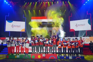 Tại SEA Games 30, Việt Nam đã giành được tấm HCĐ bộ môn Liên Quân Mobile. Ảnh: LIENQUAN GARENA