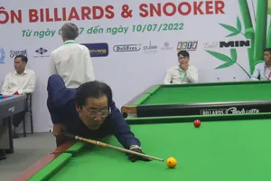 Môn billiards và snooker Đại hội TDTT TPHCM có 154 tay cơ đến từ 12 đơn vị quận, huyện tranh tài. Ảnh: NGUYỄN ANH