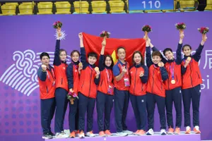 Đội tuyển cầu mây Việt Nam có đủ vàng-bạc-đồng tại Asiad 19. Ảnh: TAM NINH