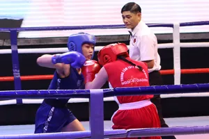 Giải đấu nhằm đẩy mạnh phong trào tập luyện bộ môn quyền Anh, Kickboxing nói riêng, rèn luyện TDTT nói chung. Ảnh: THANH TÙNG