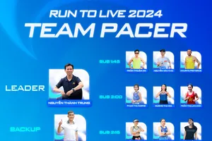 Nhóm pacer tại Run To Live 2024