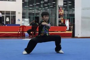 Các tài năng wushu sớm được phát hiện tại các giải dành cho học sinh. Ảnh: THANH TÙNG
