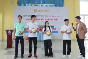 Cúp bóng chuyền Thiên Tân 2025 đã tiến hành bốc thăm, chia bảng cho các đội bóng tham dự giải. Ảnh: DŨNG PHƯƠNG 