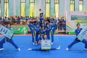 Đội tuyển Vovinam TPHCM dẫn đầu tại giải