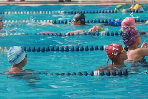 Các vận động viên nhí thể hiện tài năng tại chương trình