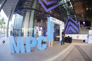 Khu kiểm tra an ninh ngay cổng vào MPC. Ảnh: DŨNG PHƯƠNG 