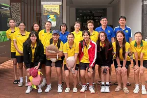 Đội Trẻ VTV Bình Điền Long An sẵn sàng cho giải đấu. Ảnh: Quỳnh Mai 