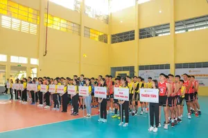 Cúp bóng chuyền Thiên Tân ngày càng thu hút nhiều đội bóng tham gia. Ảnh: DŨNG PHƯƠNG 