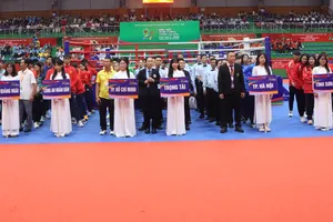21 đơn vị tham dự môn Muay Đại hội thể thao toàn quốc 2026. Ảnh: THANH TÙNG 