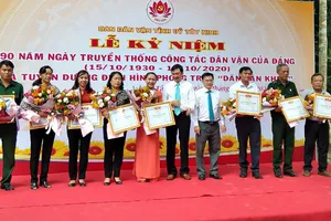 Kỷ niệm 90 năm Ngày truyền thống công tác dân vận của Đảng.