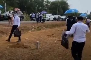 Xử lý nghiêm công ty dựng rạp bán đất trái phép