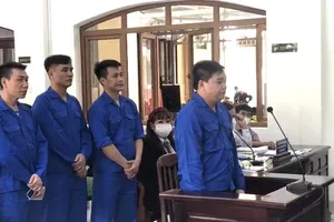 Các bị cáo tại phiên tòa