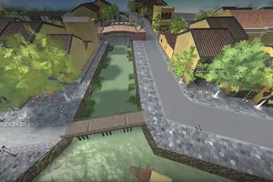 Bối cảnh khu vực Chùa Cầu (TP Hội An) được số hóa trên bản đồ 3D của Bizverse World
