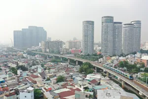 Khu đô thị Văn Thánh, phường Thạnh Mỹ Tây, TPHCM. Ảnh: HOÀNG HÙNG