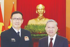 Tổng Bí thư Tô Lâm tiếp Bộ trưởng Bộ Quốc phòng Trung Quốc