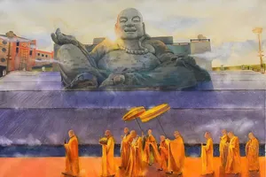 Đến núi Bà Đen tìm bình yên với triển lãm tranh “Về Ngộ”