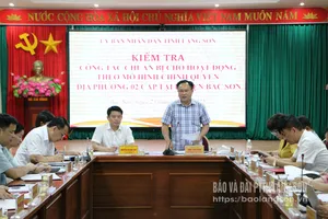 Lãnh đạo UBND tỉnh kiểm tra công tác chuẩn bị thực hiện chính quyền địa phương 2 cấp tại Bắc Sơn