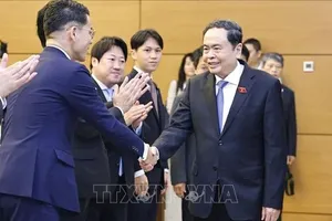 Chủ tịch Quốc hội Trần Thanh Mẫn tiếp đoàn Ban Thanh niên đảng Dân chủ Tự do Nhật Bản