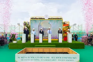 Phú Long cất nóc tòa tháp Essensia Sky – bước tiến chiến lược kiến tạo chuẩn sống mới tại khu Nam Sài Gòn