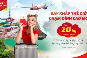 Tháng 3 rộn ràng cùng Vietjet với ưu đãi hành lý miễn phí và cơ hội nhận lộc vàng may mắn