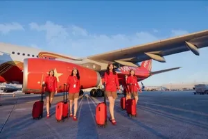Tiếp viên hàng không Vietjet tỏa sáng trên mỗi hành trình bay