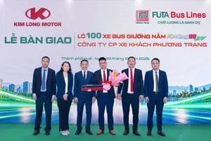 KIM LONG MOTOR bàn giao lô 100 xe bus giường nằm thuần điện KIMLONG99 EV- G34 cho FUTA Bus Lines