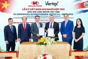 KIM LONG MOTOR Việt Nam ký kết biên bản ghi nhớ với đối tác toàn diện tại Trung Mỹ