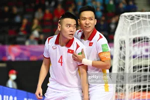 Một kết quả hòa trước CH Czech ở lượt cuối bảng D giúp đội tuyển futsal Việt Nam đi tiếp. Ảnh: GETTY