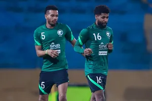 Saudi Arabia tập kín buổi thứ hai trên sân Hàng Đẫy. Ảnh: SAFF