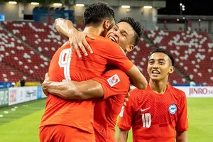 Chủ nhà Singapore có chiến thắng tưng bừng ở ngày ra quân AFF Cup 2020. Anh: FAS