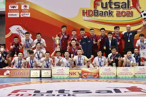 Thái Sơn Nam có lần thứ 6 liên tiếp vô địch Giải futsal VĐQG. Ảnh: ANH TRẦN