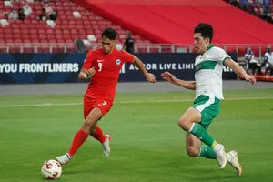 Indonesia và Singapore đã cầm hòa nhau 1-1 ở trận bán kết lượt đi. Ảnh: AFF