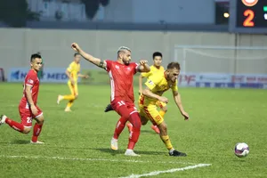 Hải Phòng được đánh giá cao ở cuộc tiếp đón Thanh Hóa ở vòng 3. Ảnh: ANH TRẦN