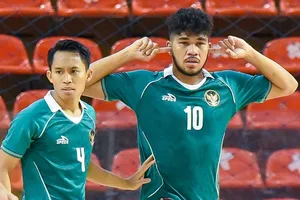 Indonesia giành vé vào chơi trận chung kết Giải futsal Đông Nam Á 2022. ẢNH: AFC 