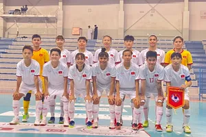 Đội tuyển nữ futsal Việt Nam có trận giao hữu quốc tế đầu tiên sau 3 năm. ẢNH: KHIẾT HUỲNH