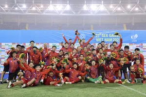 U23 Việt Nam giành tấm huy chương vàng SEA Games 31. ẢNH: DŨNG PHƯƠNG