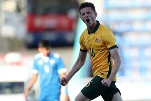 U23 Australia có chiến thắng dễ dàng ở trận ra quân vòng chung kết U23 châu Á 2022. ẢNH: AFC