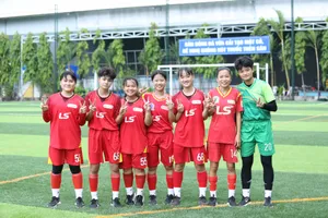 Những tài năng của bóng đá nữ TPHCM được rèn luyện ỏ vườn ươm Tao Đàn. ẢNH: HỮU THÀNH