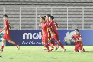 U19 Việt Nam đã vào bán kết Giải U19 Đông Nam Á 2022. ẢNH: PHAN HỒNG