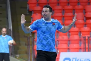 Tân HLV Giustozzi Diego Raul có trận đấu ra mắt người mộ futsal Việt Nam vào 17g chiều 12-9. ẢNH: ANH TRẦN