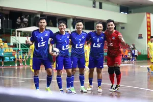 Niềm vui chiến thắng của Thái Sơn Nam. ẢNH: ANH TRẦN