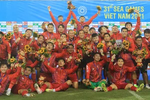 Việt Nam là đương kim vô địch ở kỳ SEA Games gần nhất vào năm 2022. ẢNH: DŨNG PHƯƠNG 