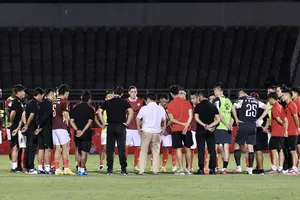 CLB TPHCM đang để thủng lưới nhiều nhất V-League 2023. ẢNH: DŨNG PHƯƠNG 