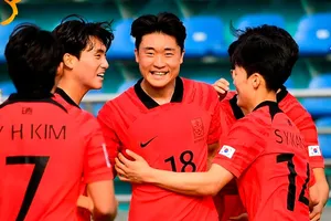 Niềm vui chiến thắng của U20 Hàn Quốc. ẢNH: AFC 