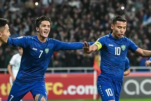 Bóng đá Uzbekistan lần đầu vô địch Giải U20 châu Á. ẢNH: AFC. 